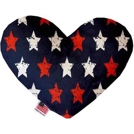 MIRAGE PET PRODUCTS Graffiti Stars 6 in. Stuffing Free Heart Dog Toy 1233-SFTYHT6